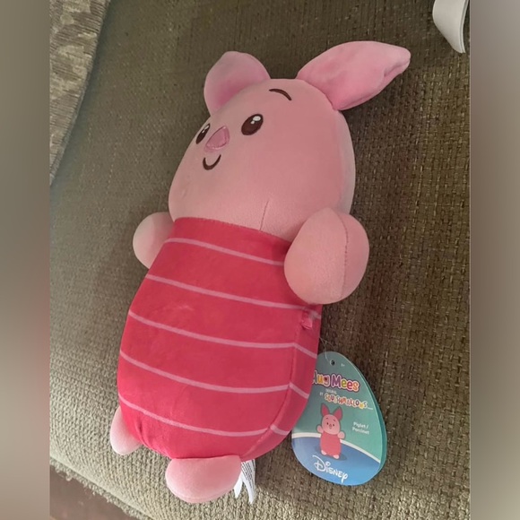 Disney Other - Disney Pink Piglet Plush - Striped Pink Body Kids Stuffed Animal